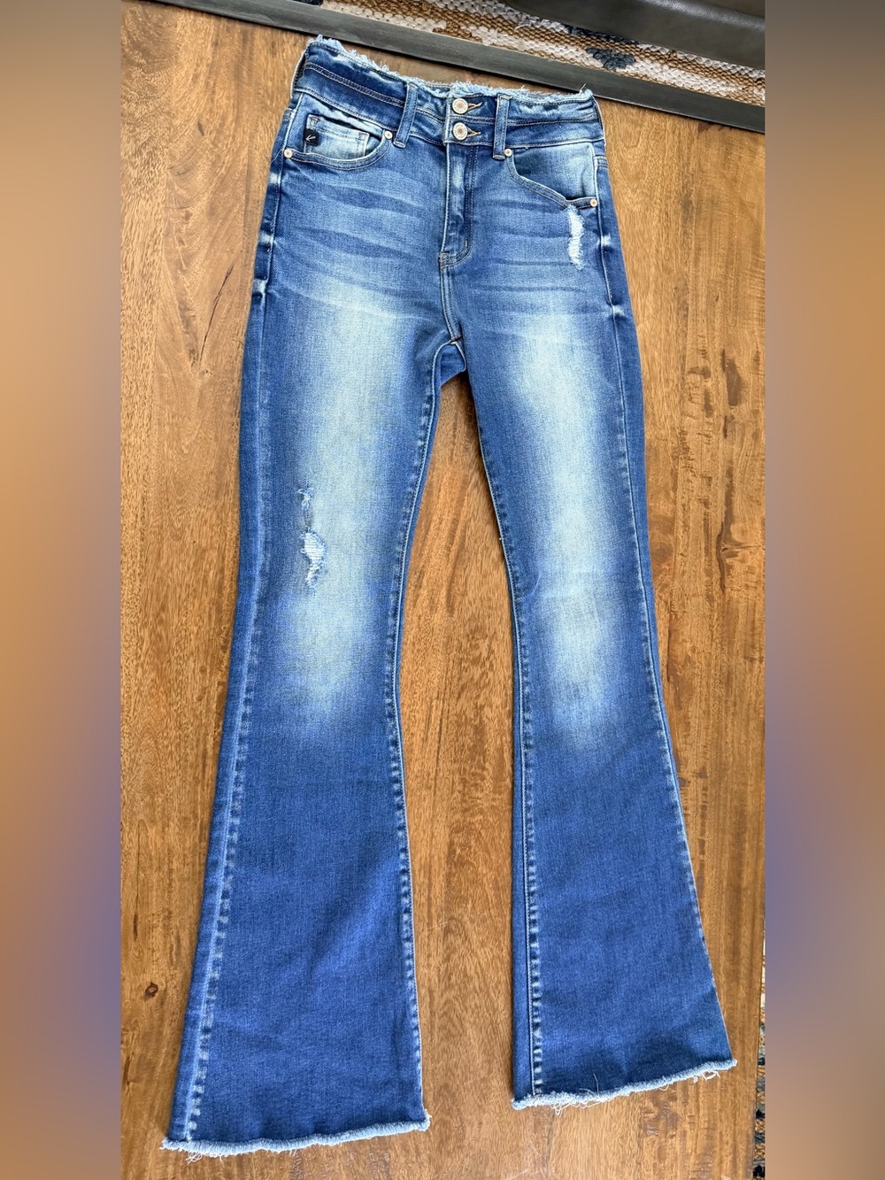 KanCan Light Blue Faded Flare Jeans